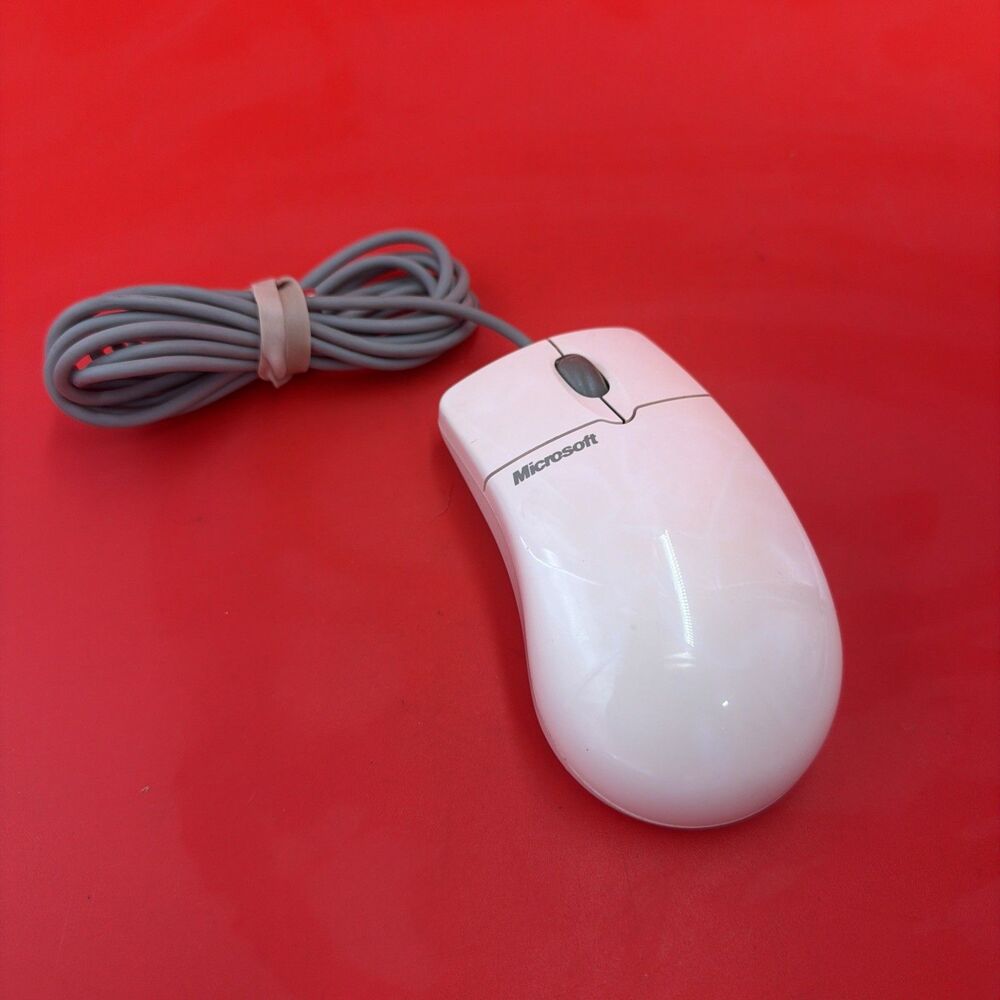 Vintage Microsoft IntelliMouse 1.3A PS/2 Wheel Mouse X08-70372 - Cleaned Tested